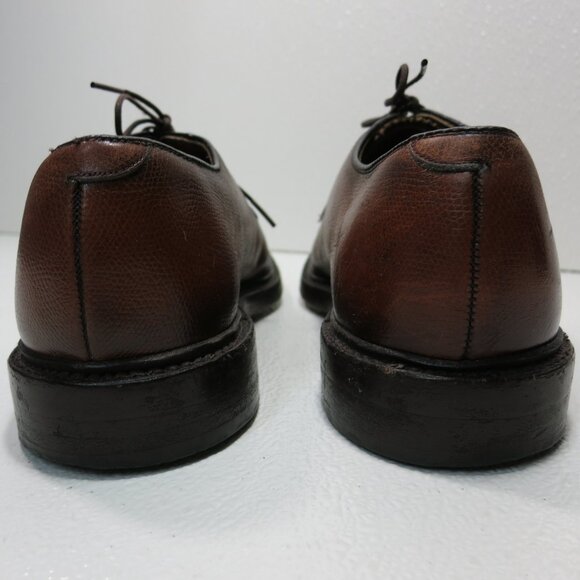 Thom McAn Royal Lancers Full Cut Pebbled Grained Leather Dress Oxfords 10 - Picture 4 of 8